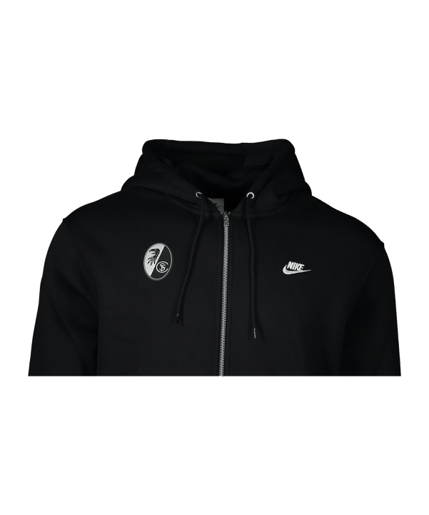 Nike SC Freiburg Club Sweatjacke Schwarz F010 - schwarz