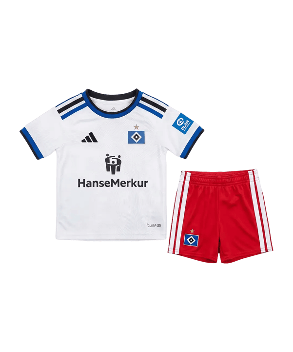 adidas Hamburger SV Minikit Divisa da gara Home 2026/2027 Kids Bianco - bianco