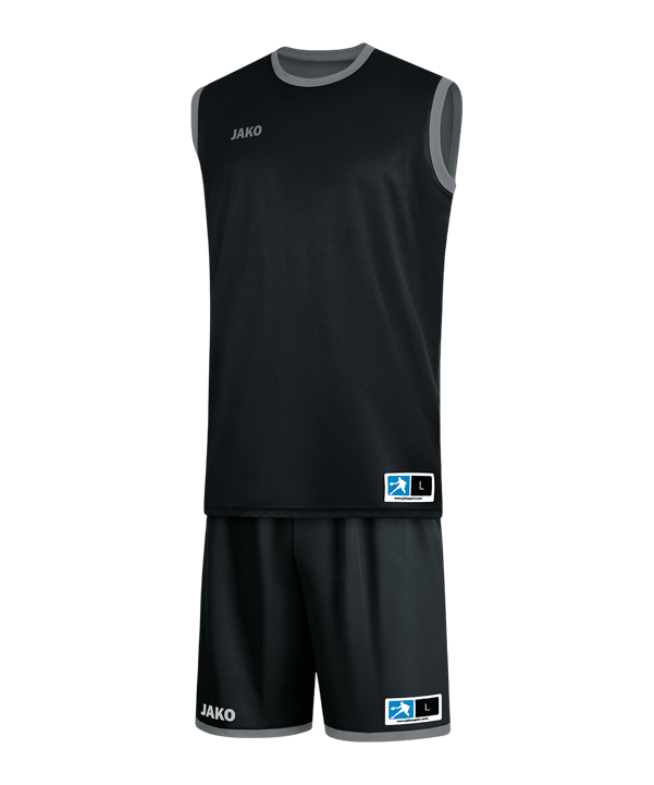 JAKO Change 2.0 Wendetrikot Kids Schwarz Grau F08 - schwarz