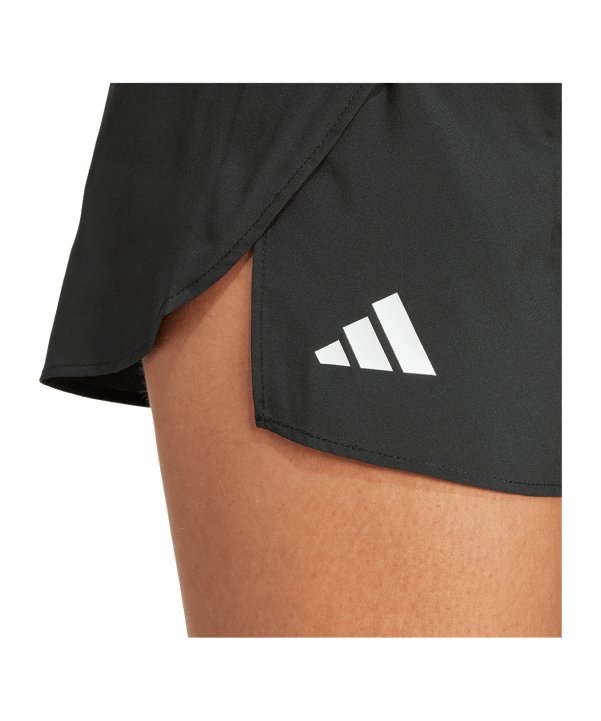 adidas Adizero Split Short Damen Schwarz - schwarz