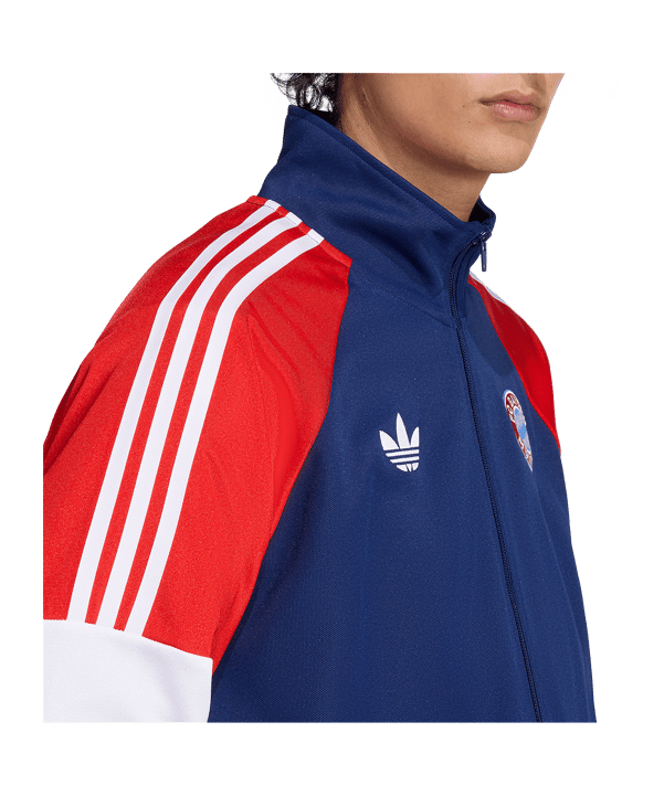 adidas FC Bayern München Lfstlr Track Jacke Blau - blau