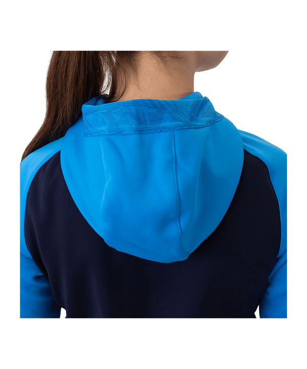 JAKO Icon Kapuzenjacke Damen Blau Gelb F914 - blau