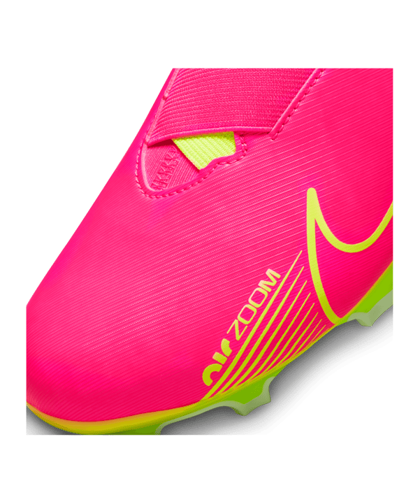 Nike Jr Air Zoom Mercurial Vapor XV Academy FG/MG Luminous Kids Pink Gelb F605 - pink