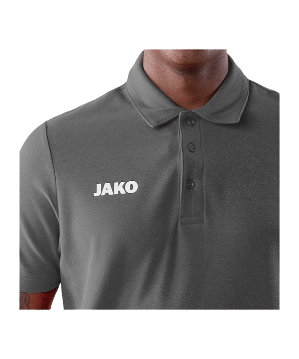 JAKO Base Polo Grijs K021 - grijs