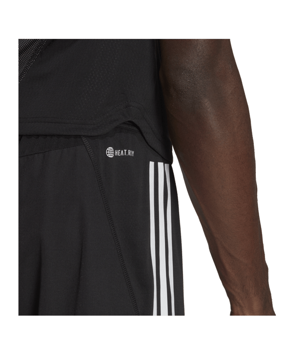 adidas Tiro 23 Short Schwarz Weiss - schwarz