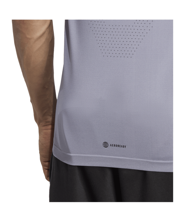 adidas AEROKNIT Yoga Base Seamless Training Tee Purple - lila