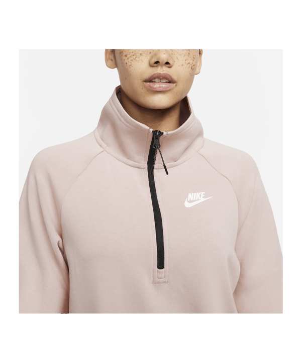 Nike Tech Fleece HalfZip Sweatshirt Damen F601 - rosa