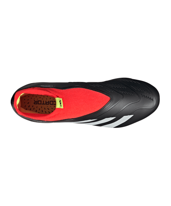 adidas Predator League LL FG Solar Energy Schwarz Weiss Rot - schwarz