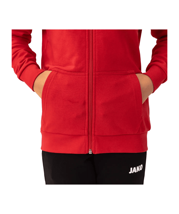JAKO Base Veste à capuche Enfants Rouge C001 - rouge