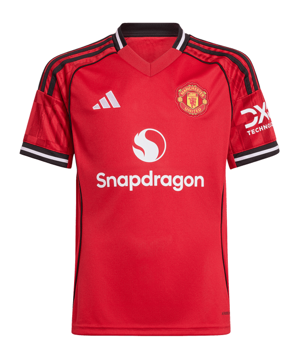 adidas Manchester United Trikot Home 2025/2026 Kids Rot - rot