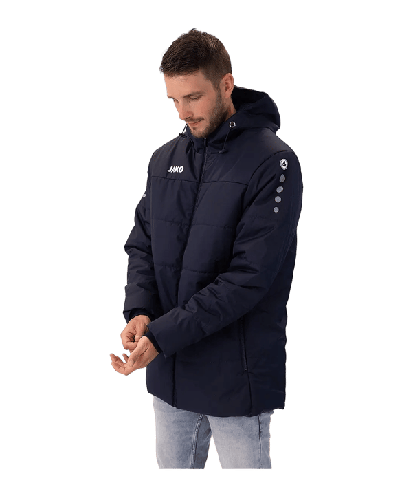 JAKO Jas met capuchon Blauw K900 - blauw