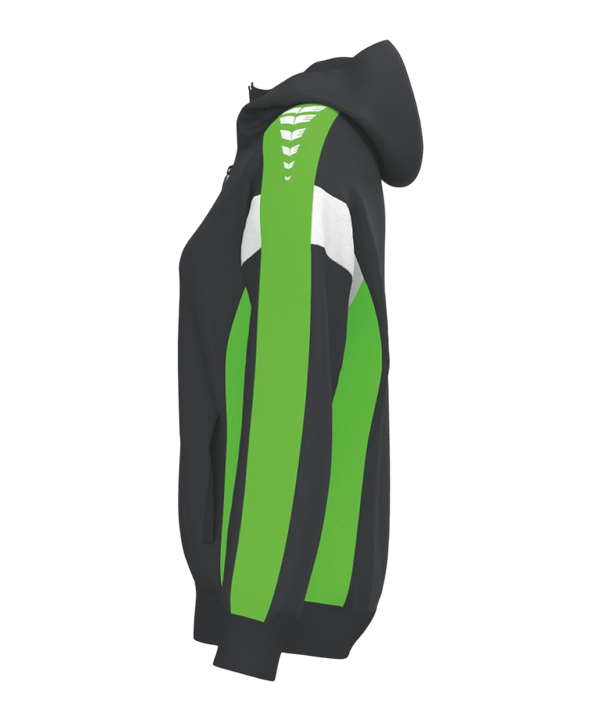 Erima Celebrate 125 Kapuzenjacke Damen Schwarz Fschwarzgreengecko - schwarz