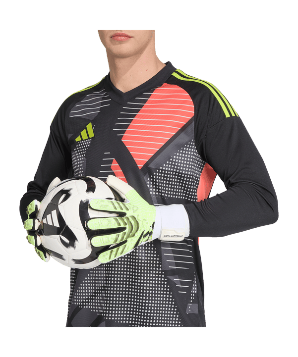 adidas Predator Competition Torwarthandschuhe Radiant Blaze Grün - gruen