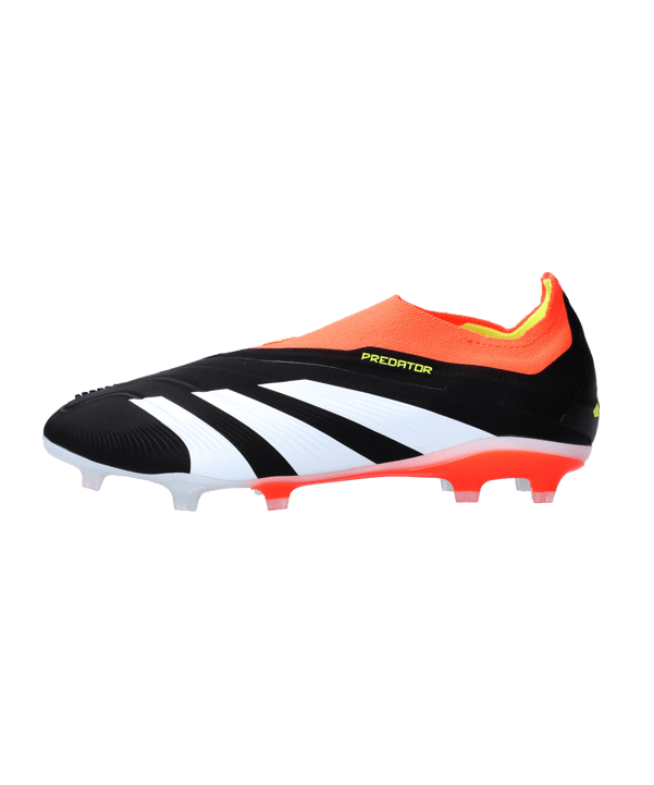 adidas Predator Elite LL FG Solar Energy Kids Schwarz Weiss Rot - schwarz