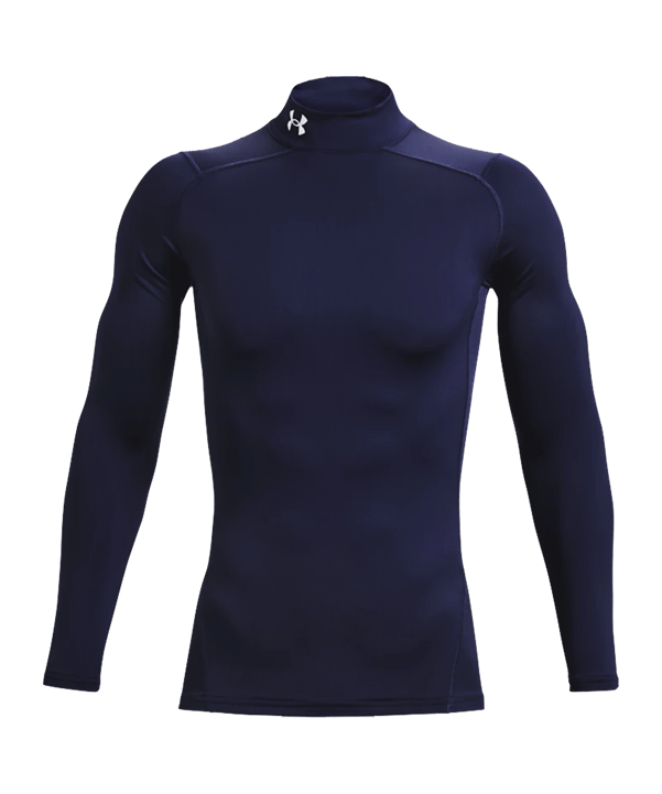 Under Armour Baselayer ColdGear Comp Mock T-Shirt Blau F410 - blau