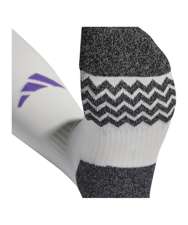adidas Adisock 23 Strumpfstutzen Weiss Lila Grau - weiss