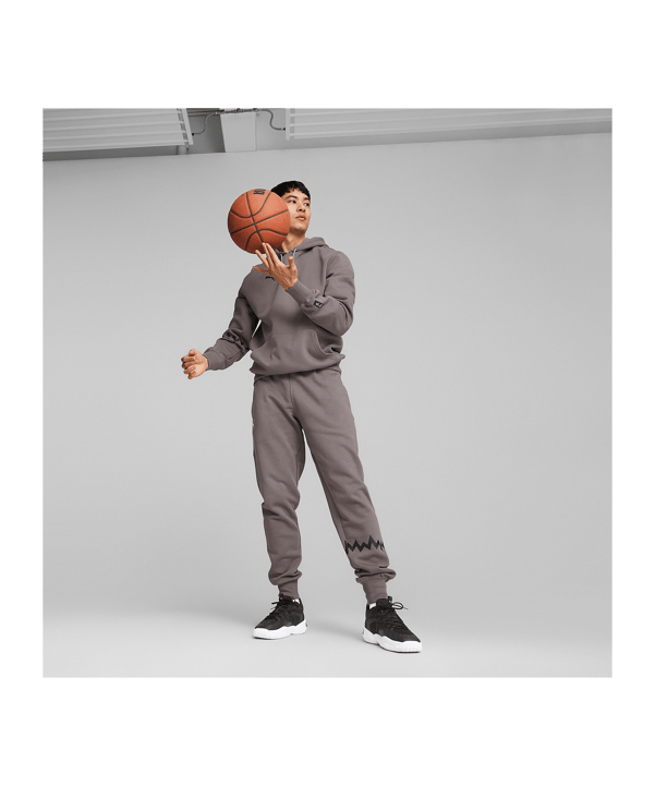 PUMA Hoops Team Hoody Grau F02 - grau