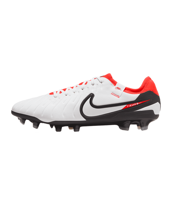 Nike Tiempo Legend X Pro FG Ready Weiss Schwarz Rot F100 - weiss