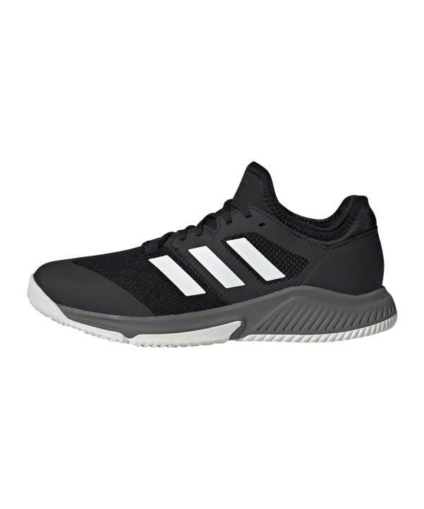 adidas Court Team Bounce Indoor Schwarz - schwarz