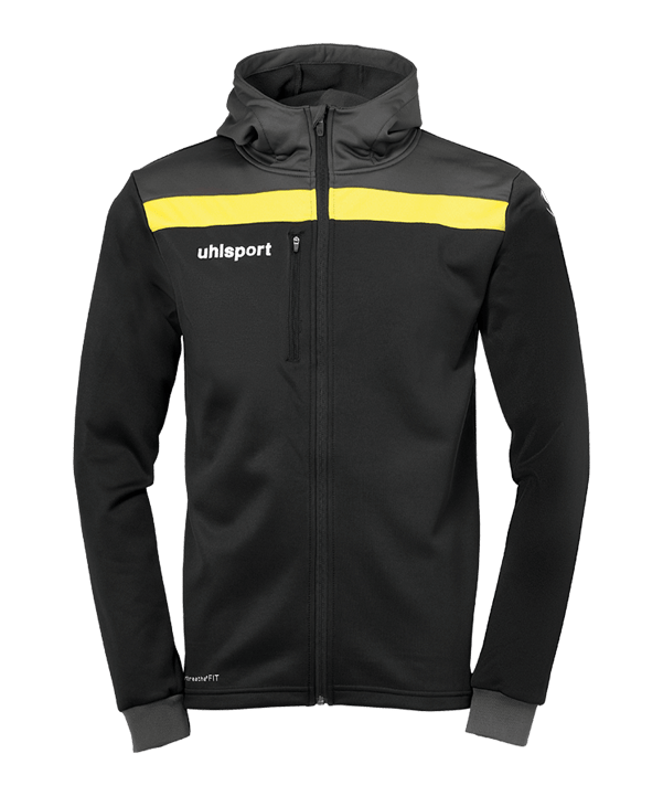 uhlsport Offense 23 Kapuzenjacke Schwarz Grau F07