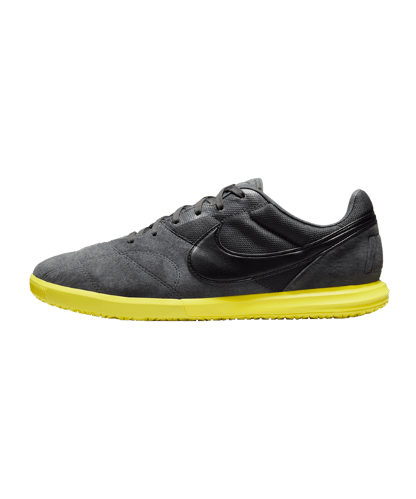 Nike Premier II Sala IC Grau Schwarz Gelb F007 - grau
