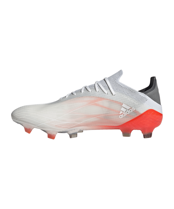 adidas X SPEEDFLOW.1 FG White Spark Weiss Grau Rot - weiss