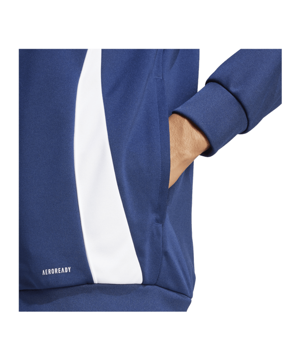 adidas Tiro 24 Trainingsjacke Dunkelblau Weiss - blau