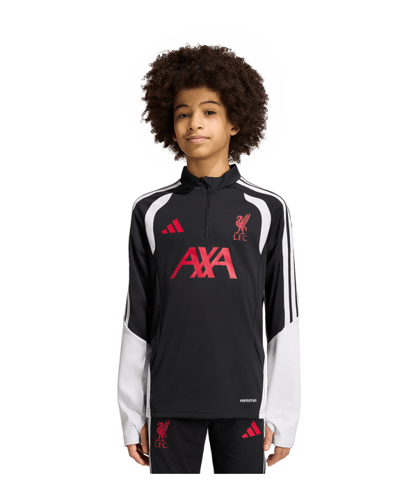 adidas FC Liverpool Tiro Felpa Bambini Nero - nero