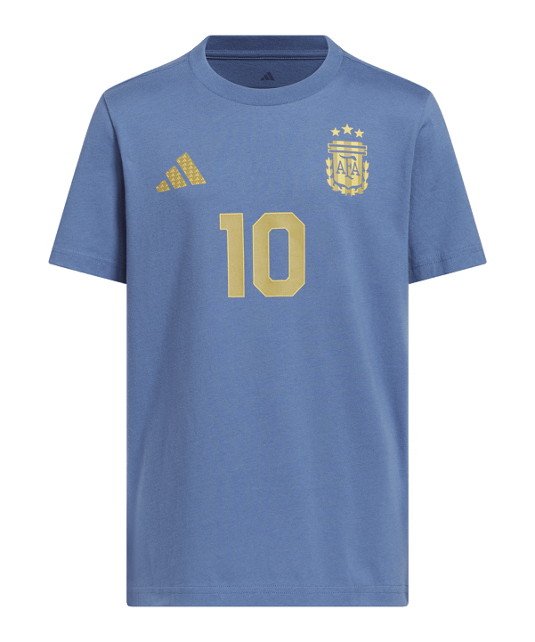 adidas Messi T-Shirt Kids Blau - blau