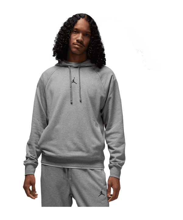 Jordan Crossover Fleece Hoody Grau Schwarz F091 - grau