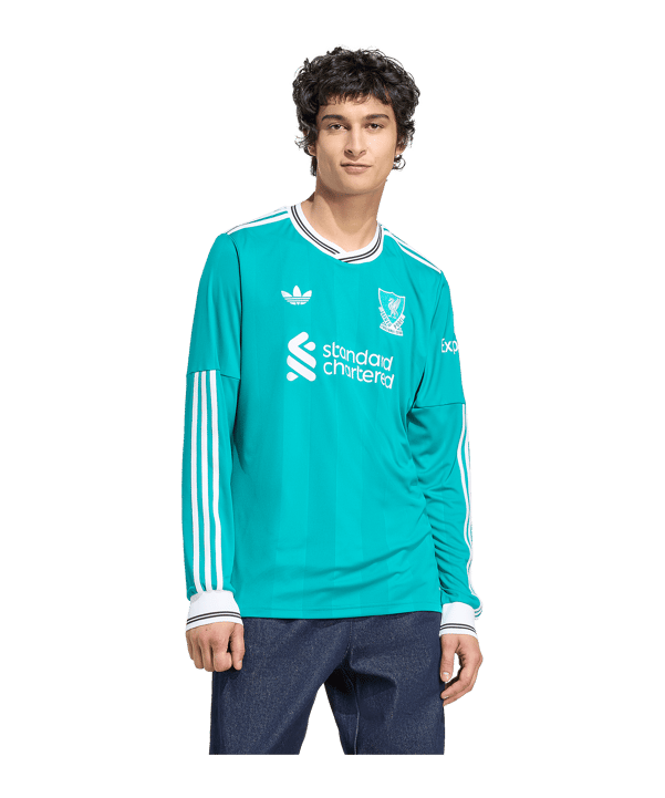 adidas FC Liverpool Trikot langarm 3rd 2025/2026 Grün - gruen