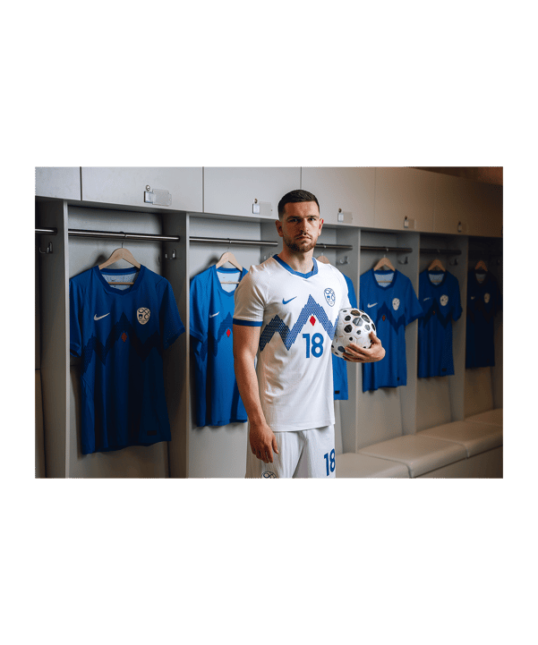 Nike NZS Slovenia Maglietta Home 2026 Kids Bianco C100 - bianco
