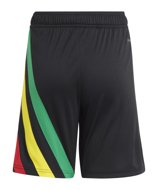 adidas Fortore 23 Short Kids Schwarz Rot Gelb - schwarz