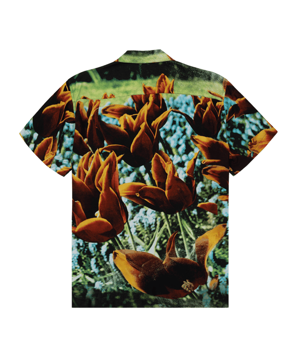 Obey Bloom Woven Hemd Orange - orange