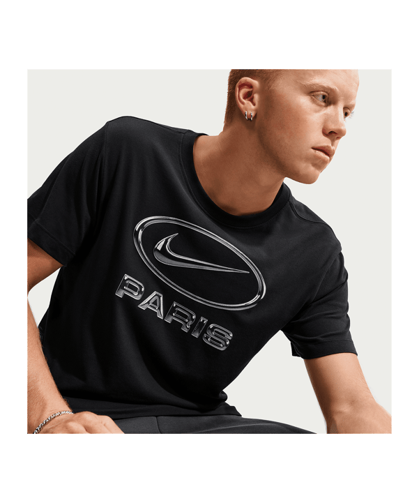 Nike Paris Saint-Germain Swoosh T-Shirt Schwarz F010 - schwarz