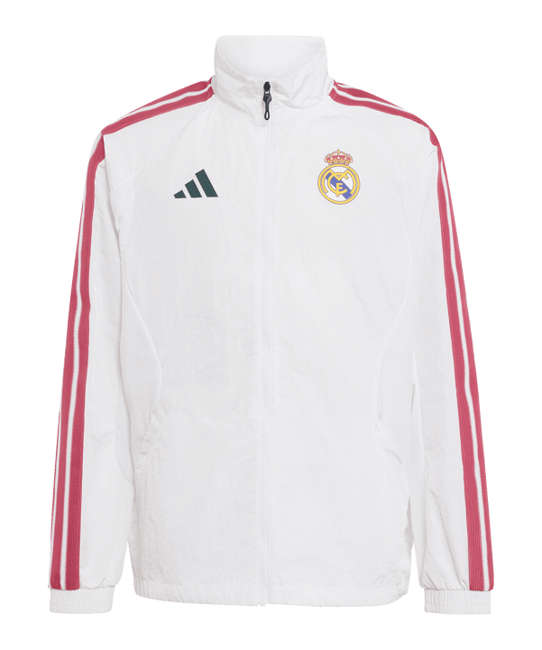 adidas Real Madrid Anthem Jas Kinderen Wit - wit