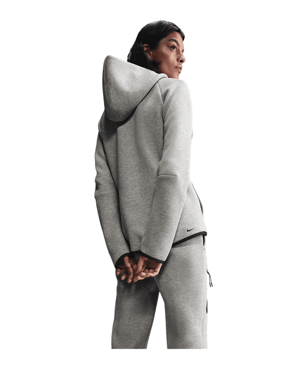 Nike Tech Fleece Kapuzenjacke Damen Grau F063 - grau
