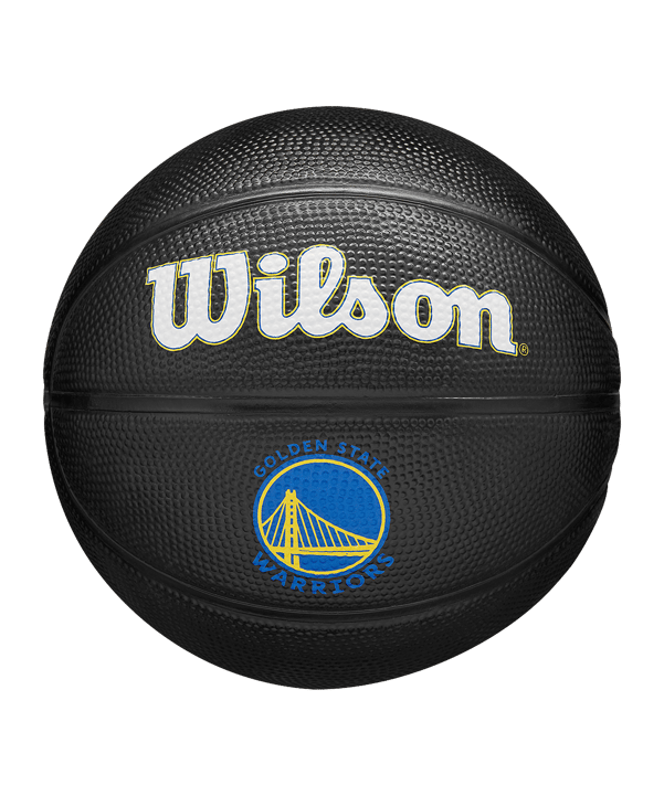 Wilson NBA Golden State Warriors Team Tribute Mini Basketball Basketbal Zwart - zwart