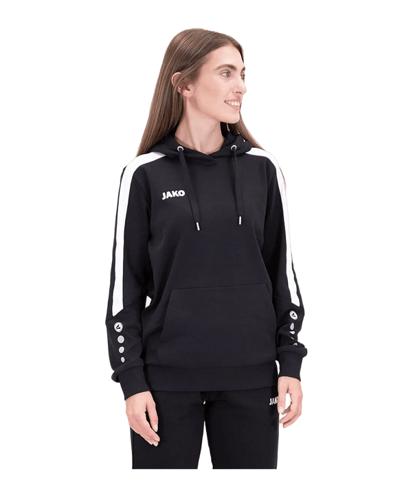 JAKO Power Hoody Dames Zwart K800 - zwart