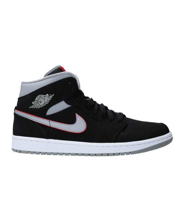 Jordan Air 1 Mid Sneaker Schwarz Grau F060 - schwarz