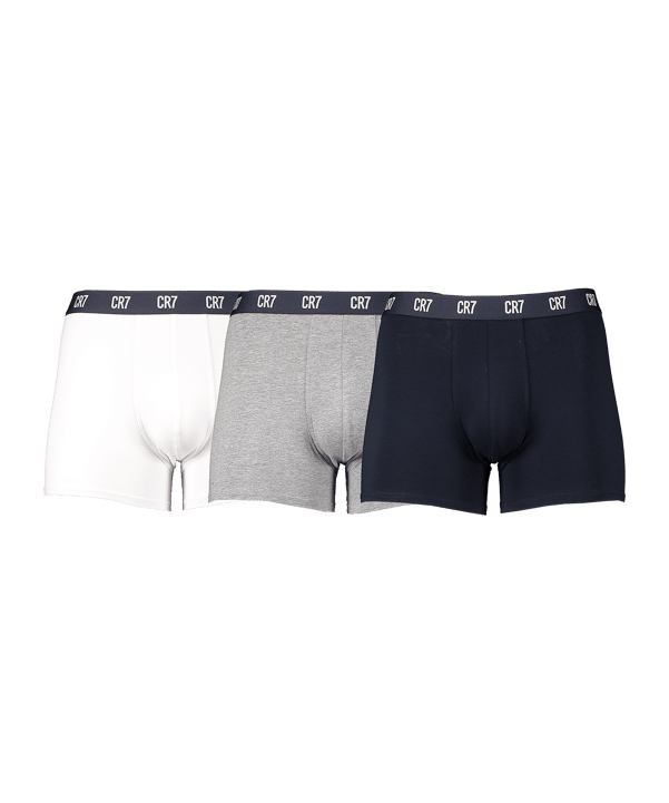 CR7 Basic Trunk Boxershort 3er Pack Grau Weiss