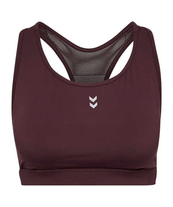 Hummel Pulse Medium Support Sport-BH Damen Braun F8016 - braun