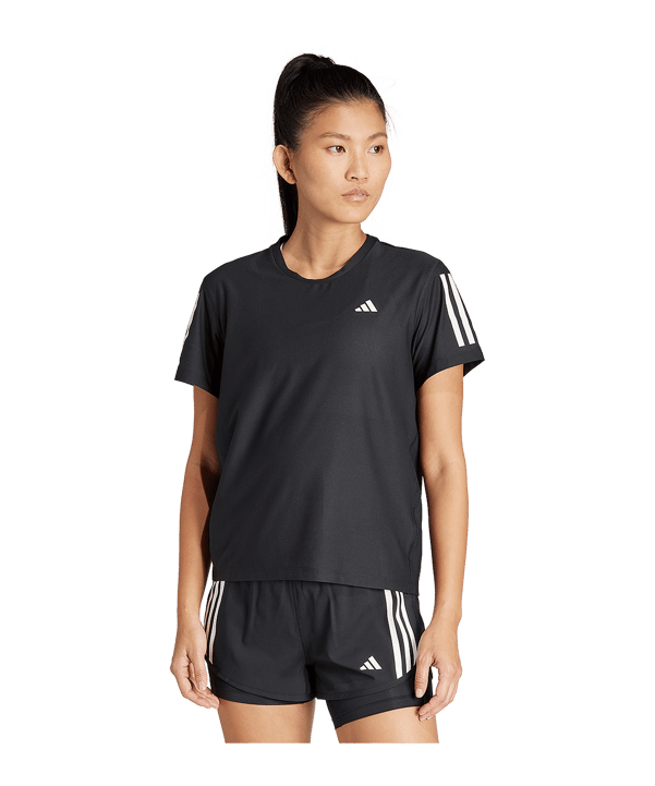 adidas Own The Run CB T-Shirt Damen Schwarz - schwarz