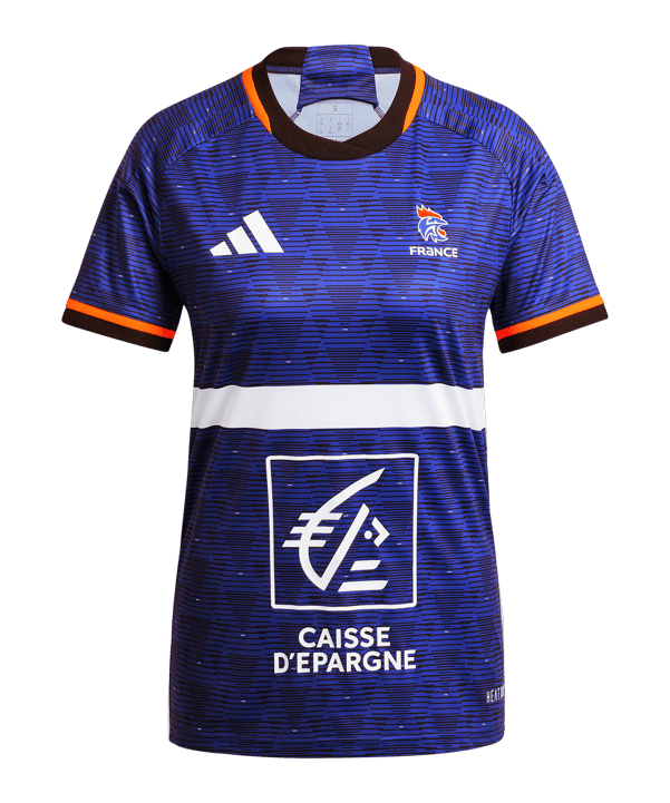 adidas Team France HB Trikot Damen Blau - blau