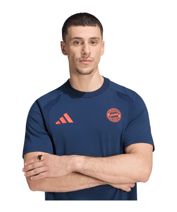 adidas FC Bayern München Tiro Travel T-shirt Blu - blu