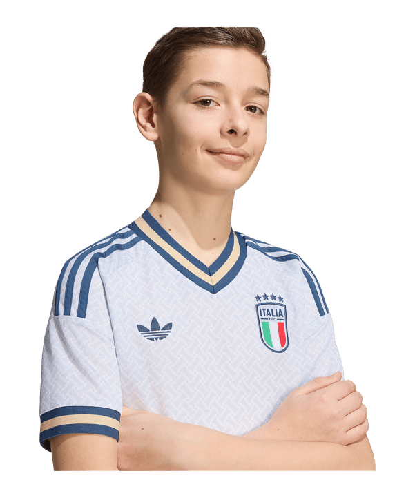 adidas FIGC Italien Trikot Away WM 2026 Kids Blau - blau