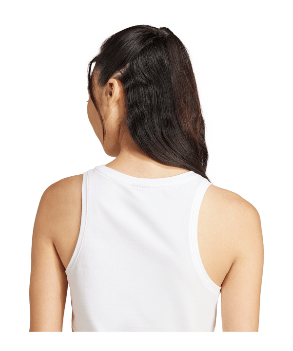 adidas Essentials Linear Tanktop Damen Weiß - weiss