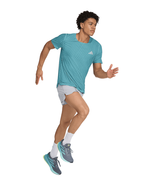 adidas Adizero Gel Laufshort Grau - grau