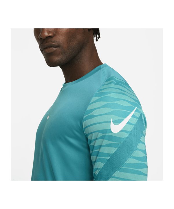 Nike Strike 21 T-Shirt Blau Weiss F356 - tuerkis
