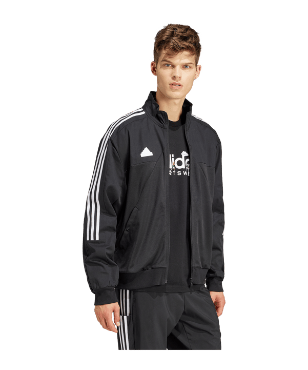 adidas Tiro Track Top Jacke Schwarz - schwarz